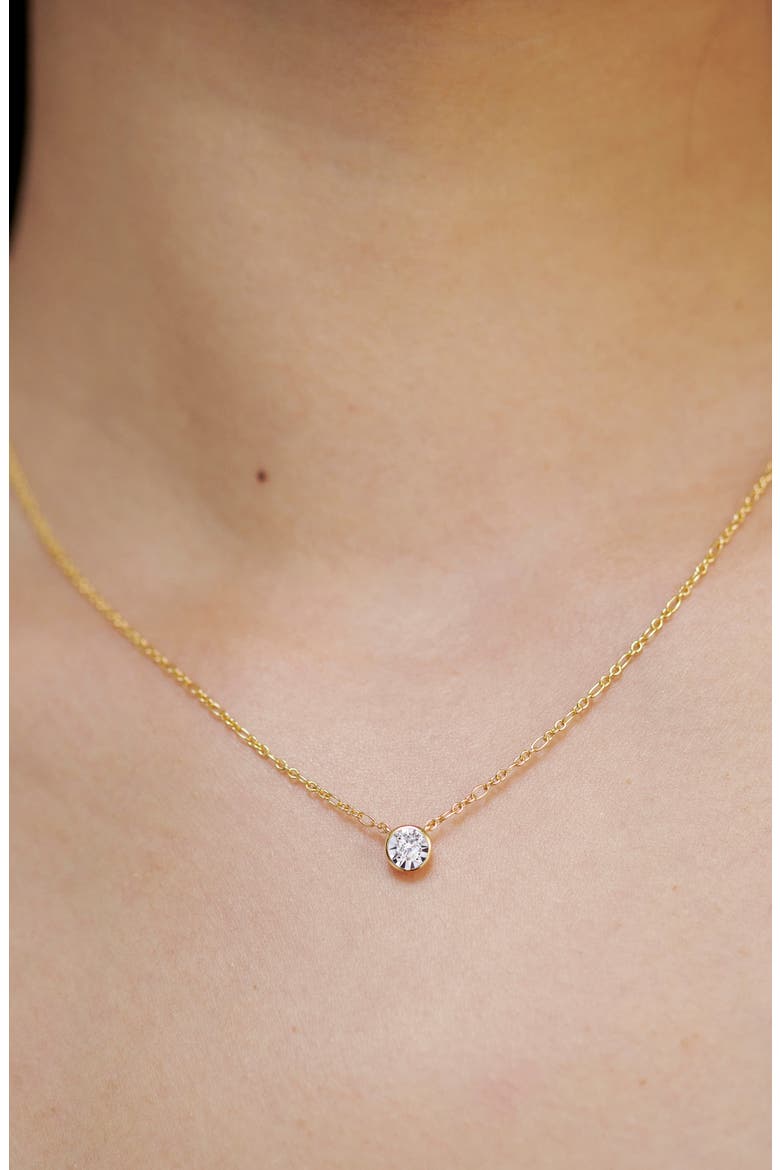 Lab Grown Diamond Pendant Necklace, Alternate, color, 18K GOLD VERMEIL