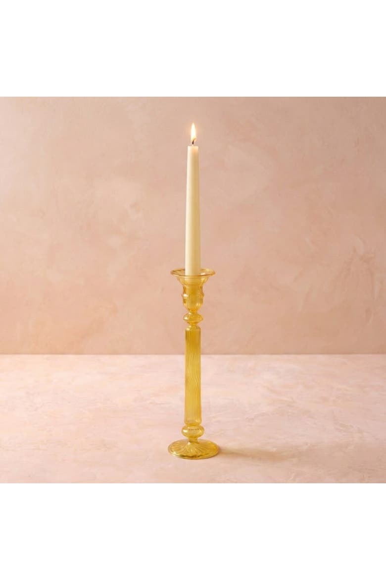 Nalia Daffodil Candlestick, Alternate, color, Daffodil
