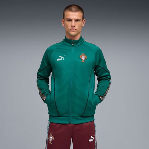 Men's Puma Green Portugal National Team King Anthem Full-Zip Jacket