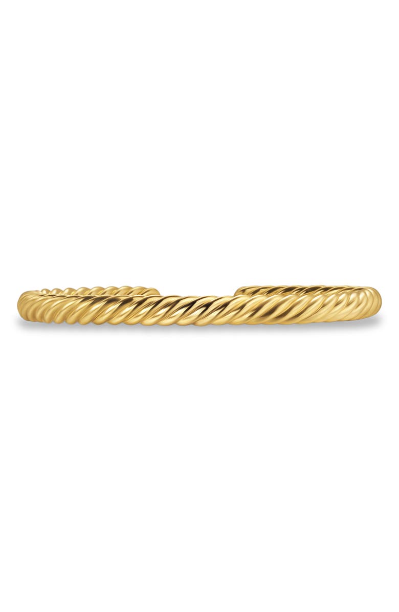 David Yurman Cable Cuff Bracelet in 18K Yellow Gold, Main, color, 18K Gold
