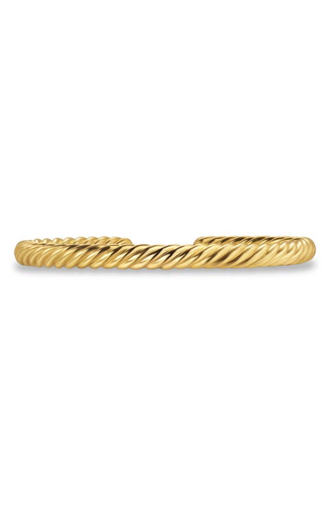 Cable Cuff Bracelet in 18K Yellow Gold