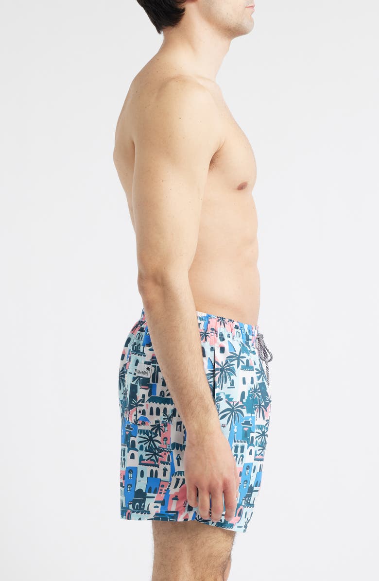 Boardies City Print Mid Length Swim Trunks, Alternate, color, 