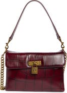 Kurt Geiger London Fulham Croc Embossed Leather Shoulder Bag