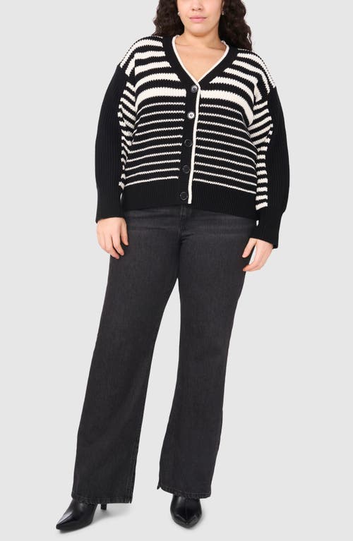 Shop Halogen ® Variegated Stripe Cotton Blend Cardigan