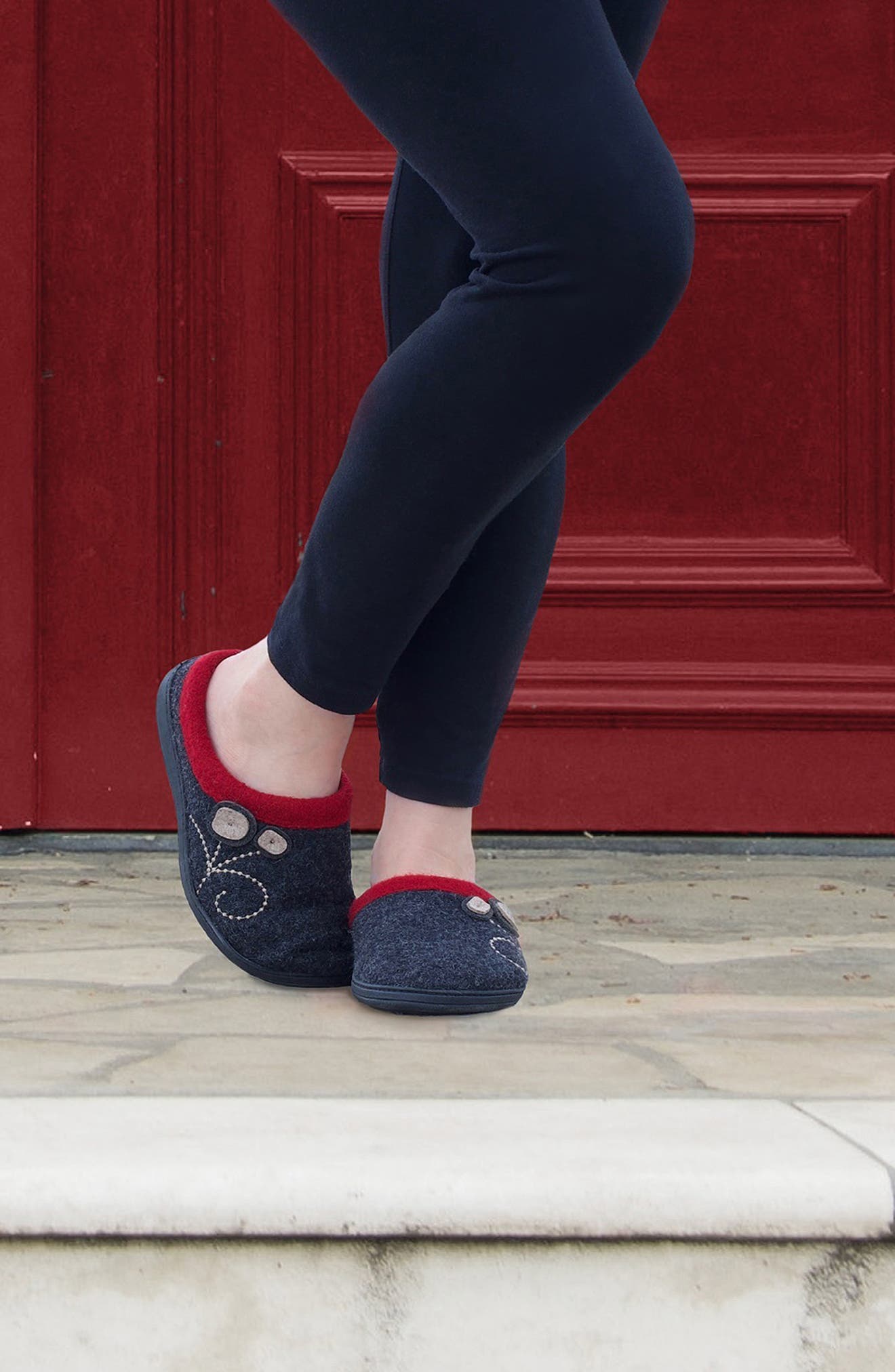 Acorn Dara Wool Blend Slipper, Alternate, color, 