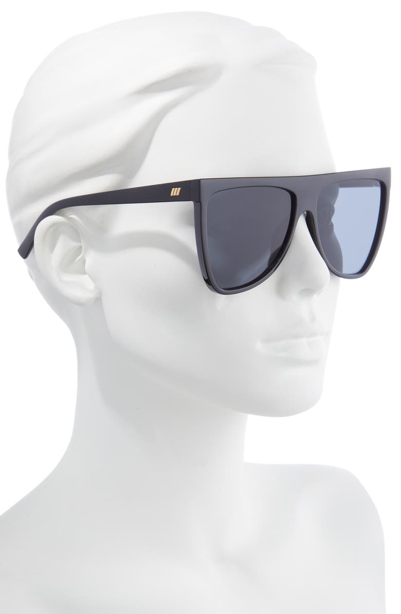 Le Specs Reclaim 60mm Flat Top Sunglasses, Alternate, color,