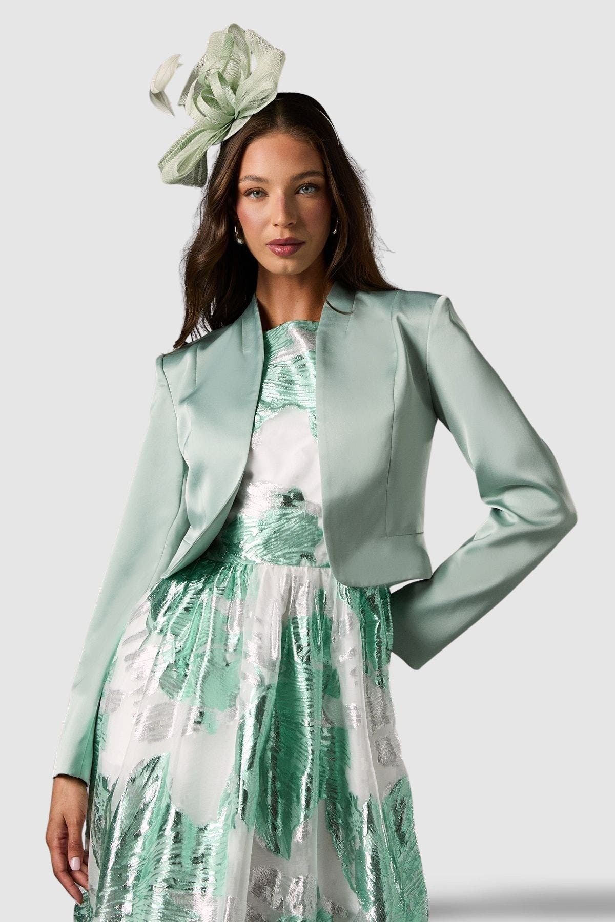 Crop Satin Jacket