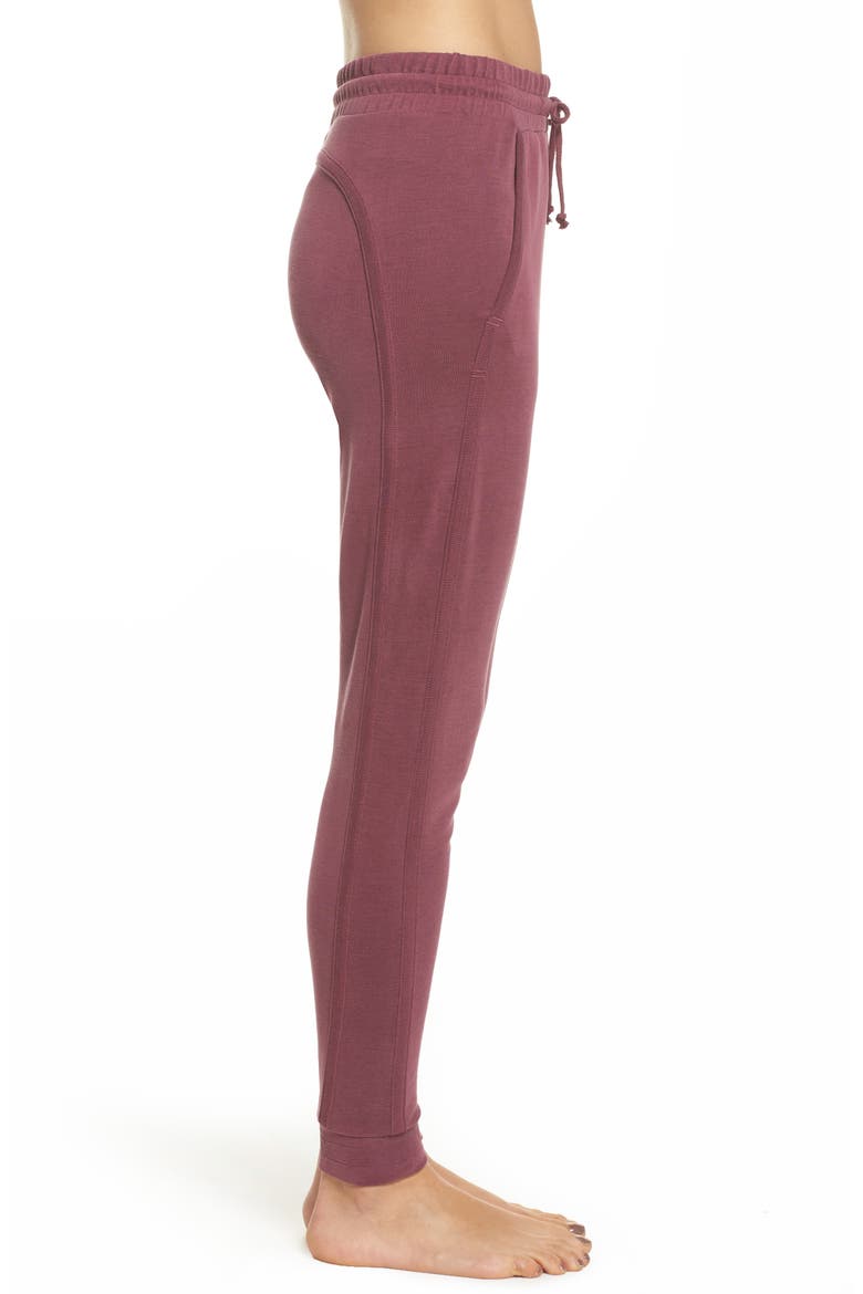 Free People FP Movement Back Into It Joggers, Alternate, color, WINE