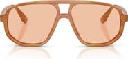 Emporio Armani 57mm Pilot Sunglasses