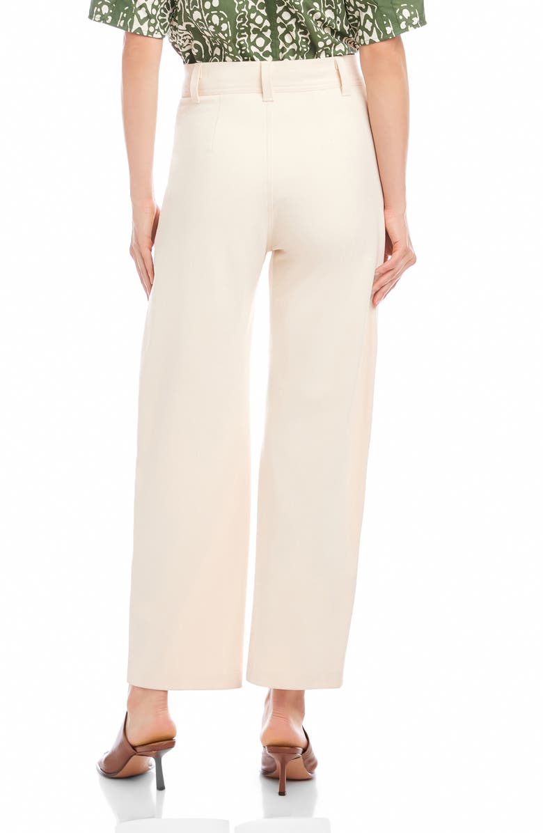 FIFTEEN TWENTY Stevie High Waist Ankle Barrel Leg Pants, Alternate, color, Cream