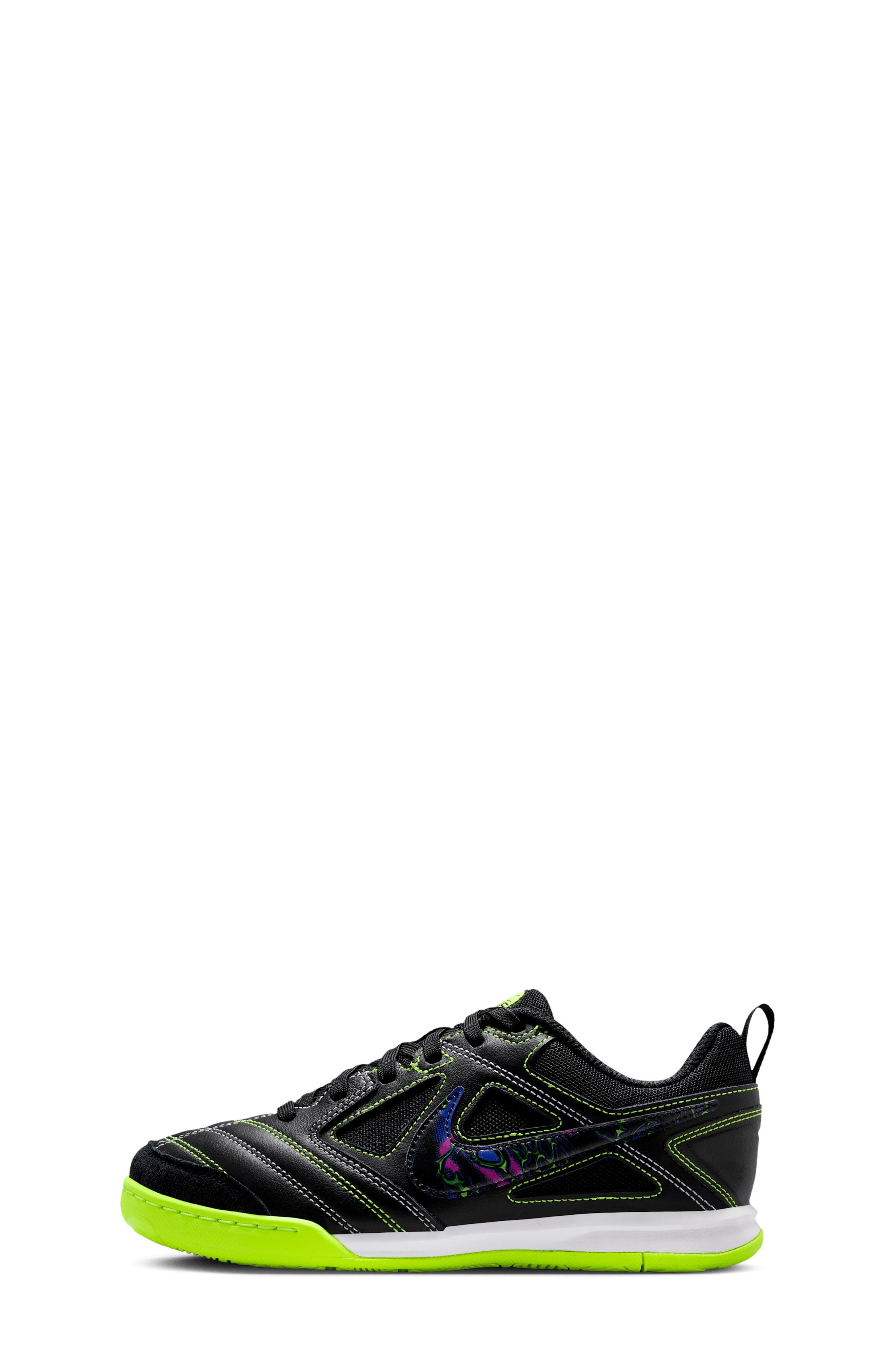 Nike Kids' Gato SE Soccer Sneaker, Alternate, color, Black/ Volt/ White/ Black