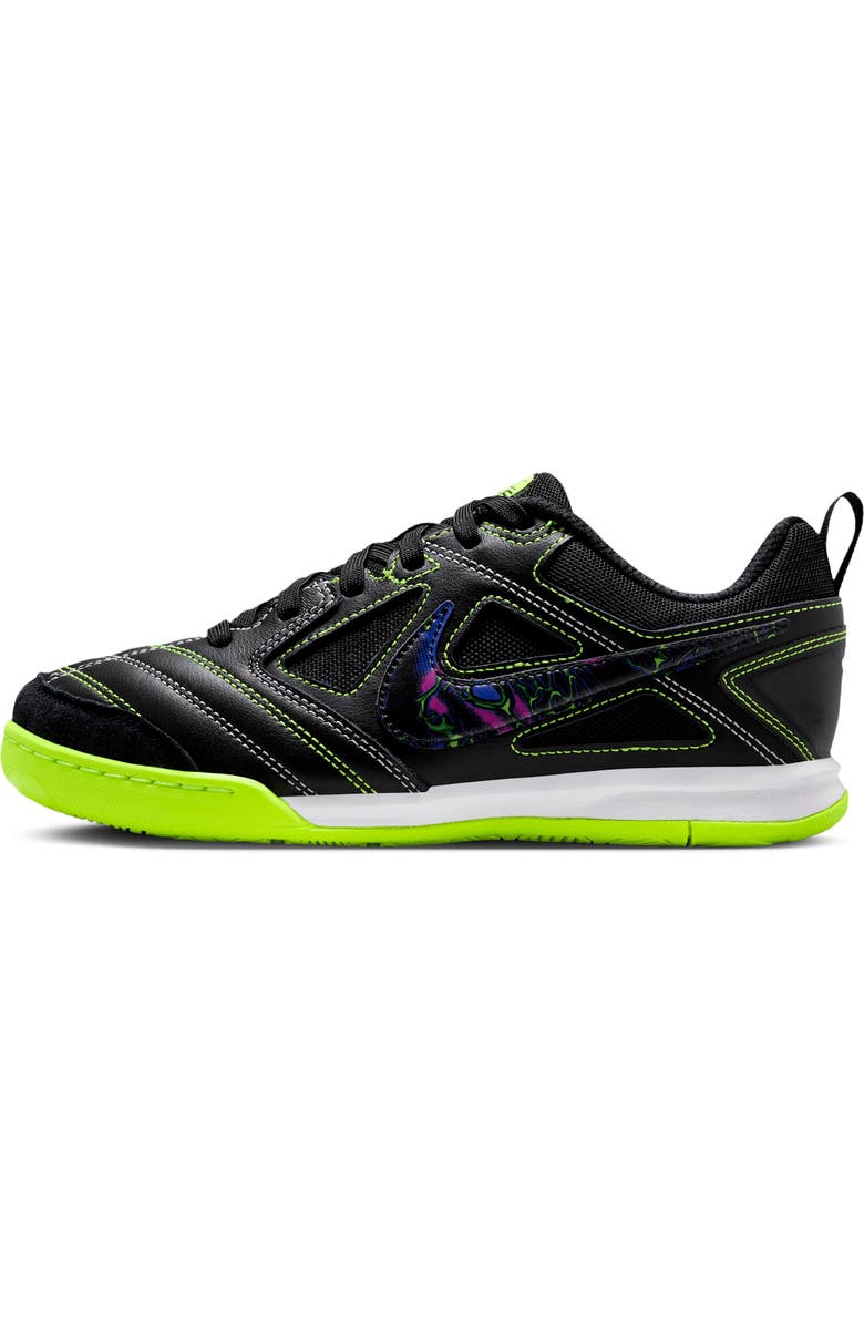 Nike Kids' Gato SE Soccer Sneaker, Alternate, color, Black/ Volt/ White/ Black