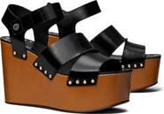 Tory Burch Stud Platform Wedge Sandal