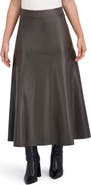 Ookie & Lala Supersoft Faux Leather Geo Seam Maxi Skirt