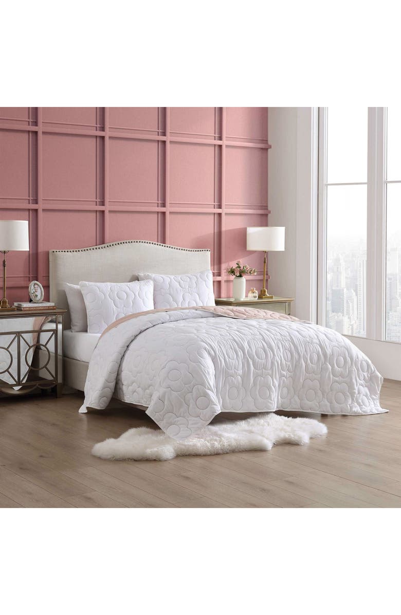 Betsey Johnson Rainbow Stitch Quilt & Sham Set, Alternate, color, Lt-Pastel Purple