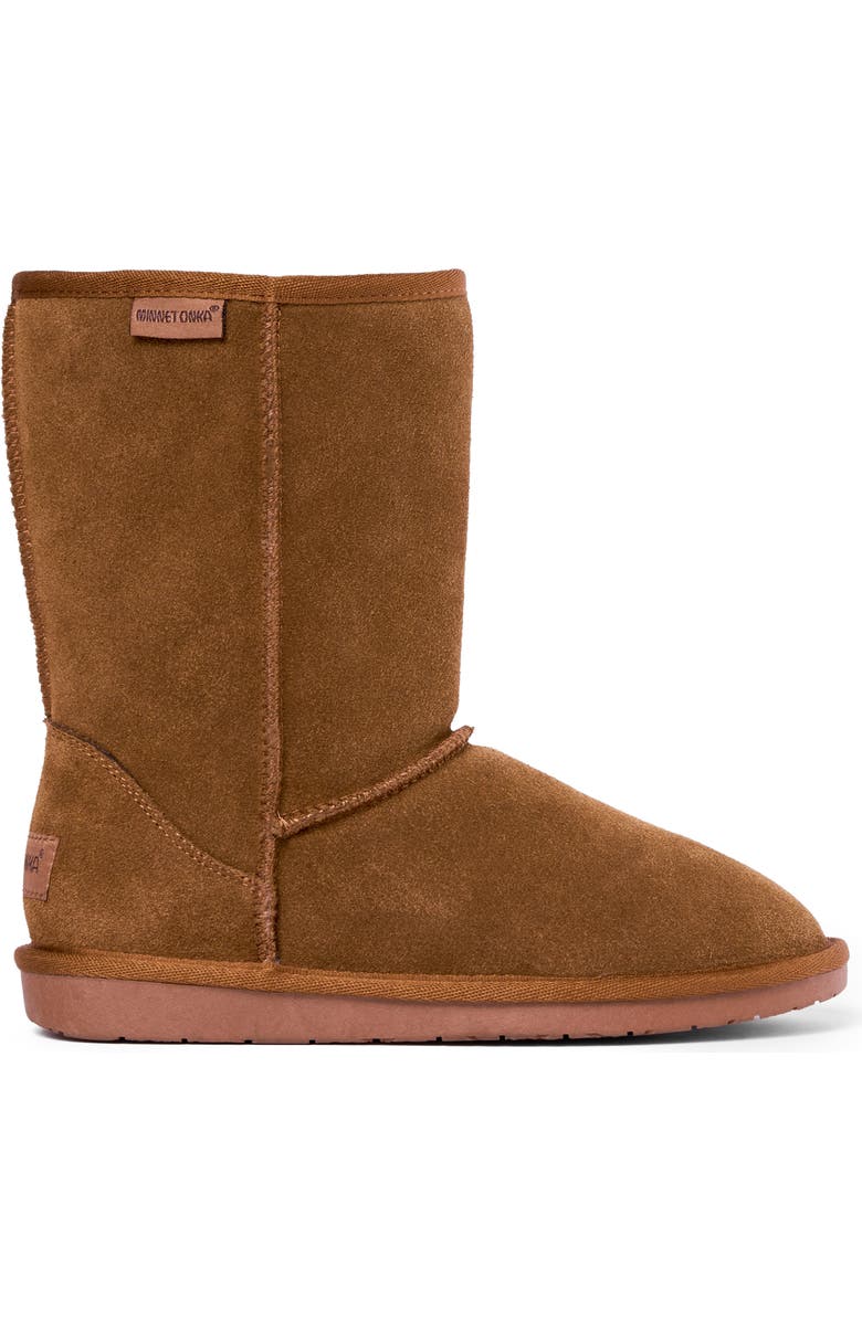 Minnetonka Callahan Faux Fur Boot, Alternate, color, Tan