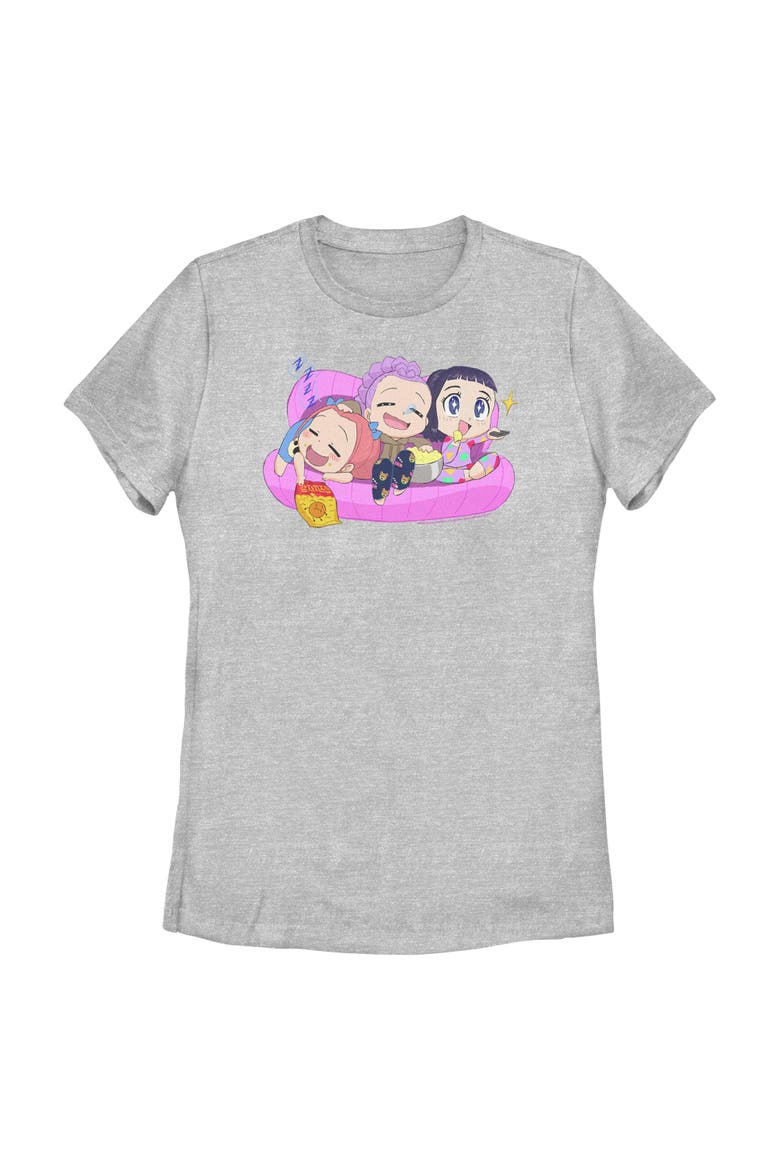 Women's KPop Demon Hunters Movie Night Group  Graphic T-Shirt, Main, color, Athletic Heather