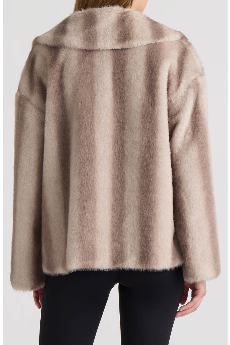 Faux Fur Crop Jacket, Alternate, color, SILVER