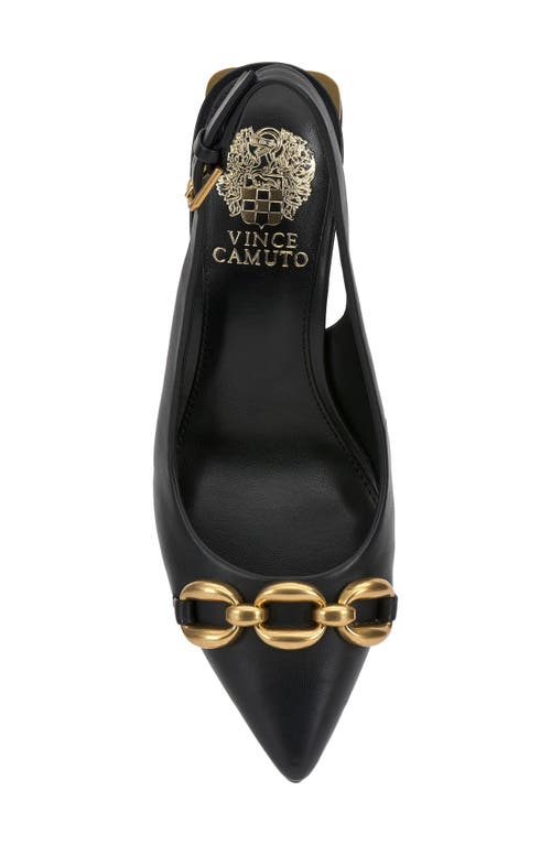 Vince Camuto Hamden Slingback Pointed Toe Pump In Black