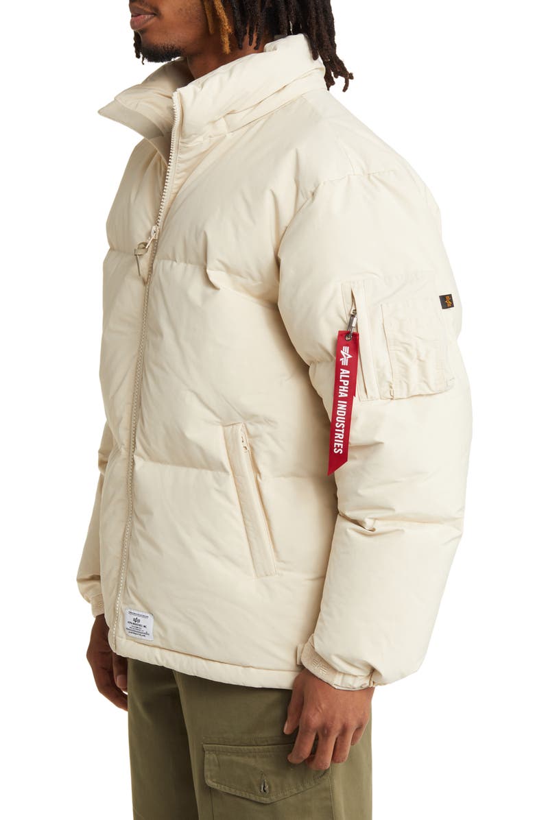 Alpha Industries Puffer Parka, Alternate, color, Limestone