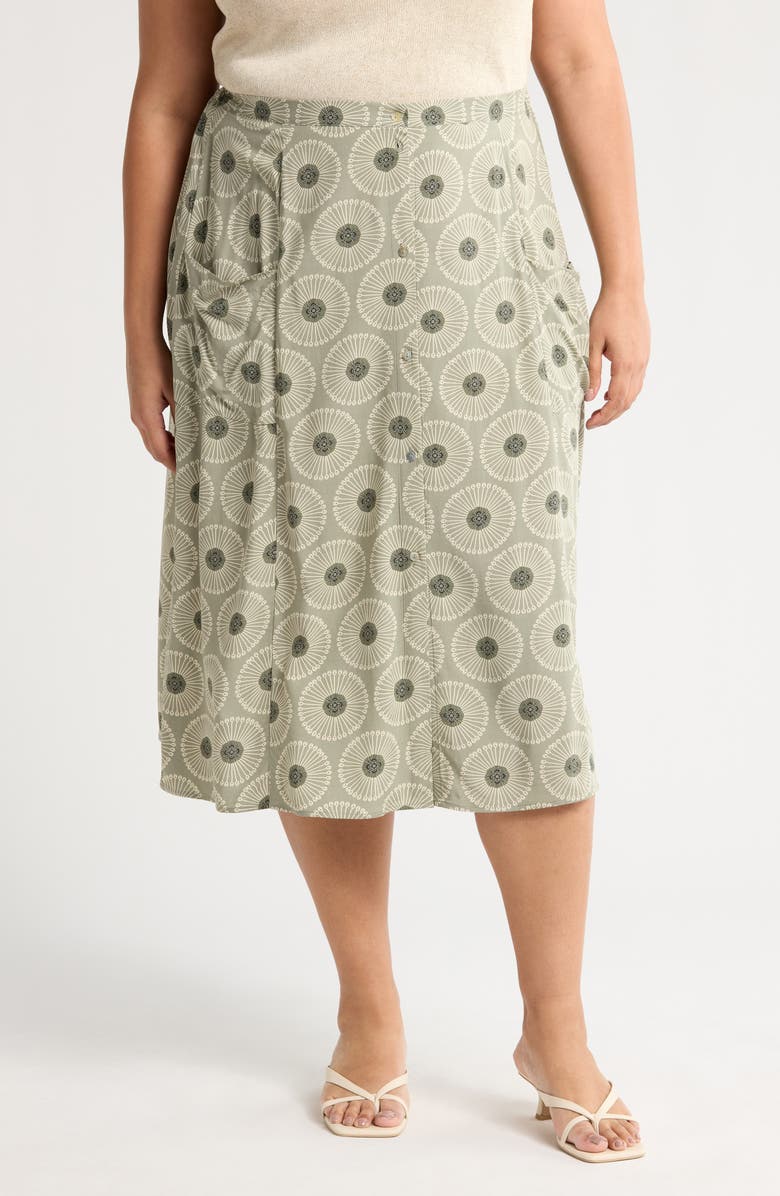 DR2 by Daniel Rainn Dandelion Maxi Skirt, Main, color, Sage