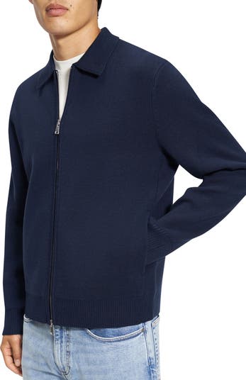 Theory Cameron Merino Wool Zip Cardigan | Nordstrom