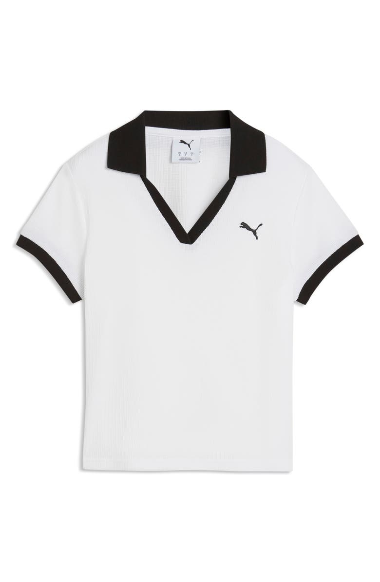 PUMA Essentials Tipped Johnny Collar Polo, Main, color, 