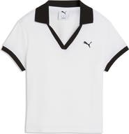 PUMA Essentials Tipped Johnny Collar Polo