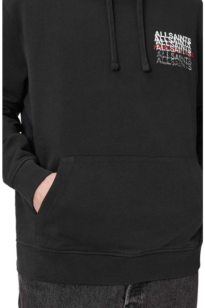 Graphene Logo Cotton Hoodie, Alternate, color, WASHED BLACK