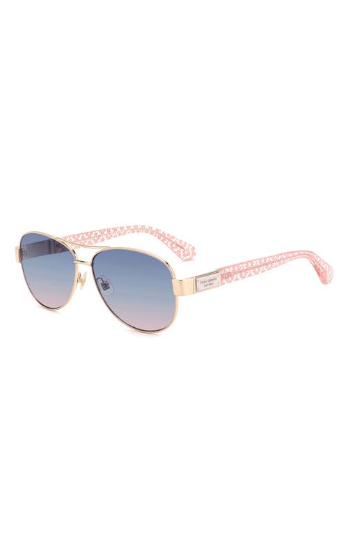 Shop Kate Spade New York Dalia 58mm Gradient Pilot Sunglasses