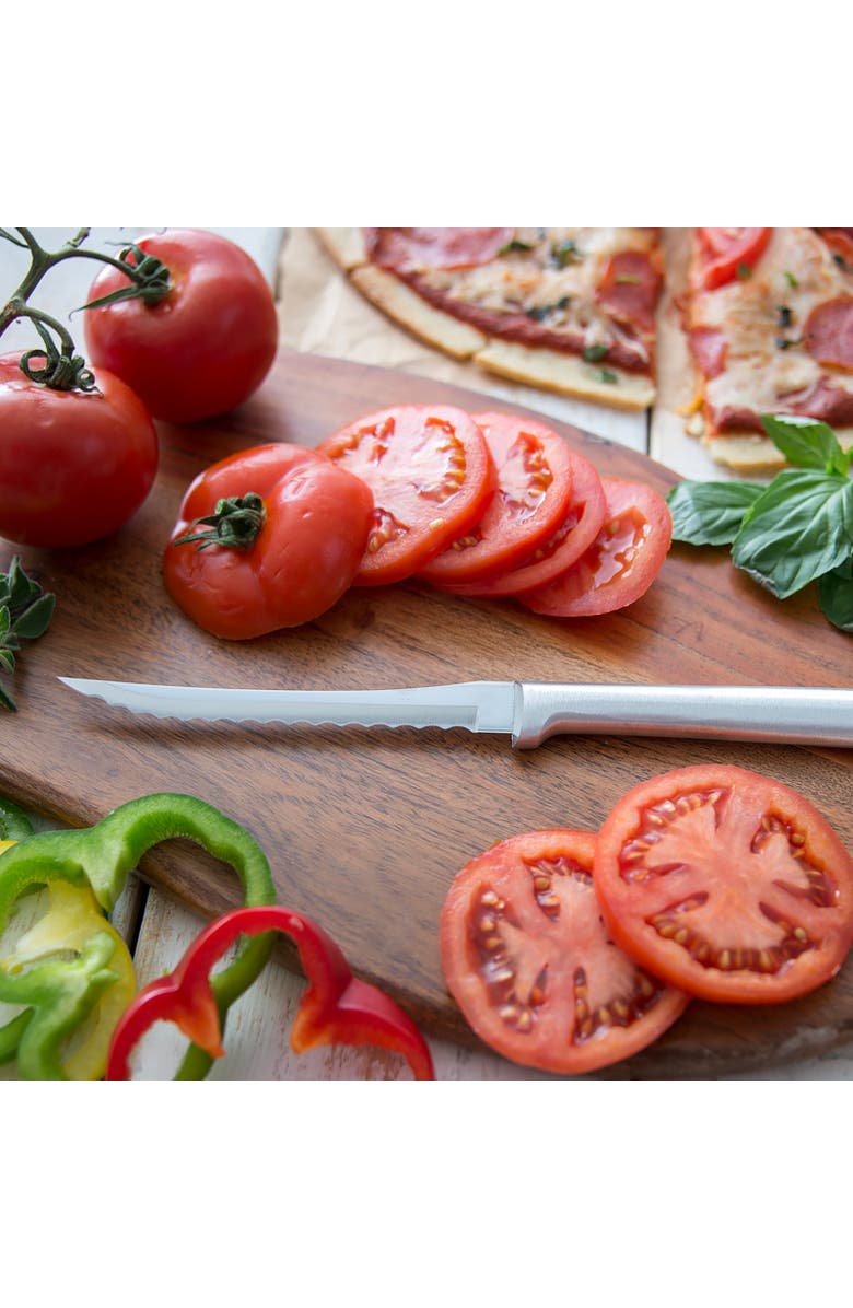 Rada Cutlery 5-Inch Tomato Slicer Stainless Steel Serrated Blade, Alternate, color, Silver