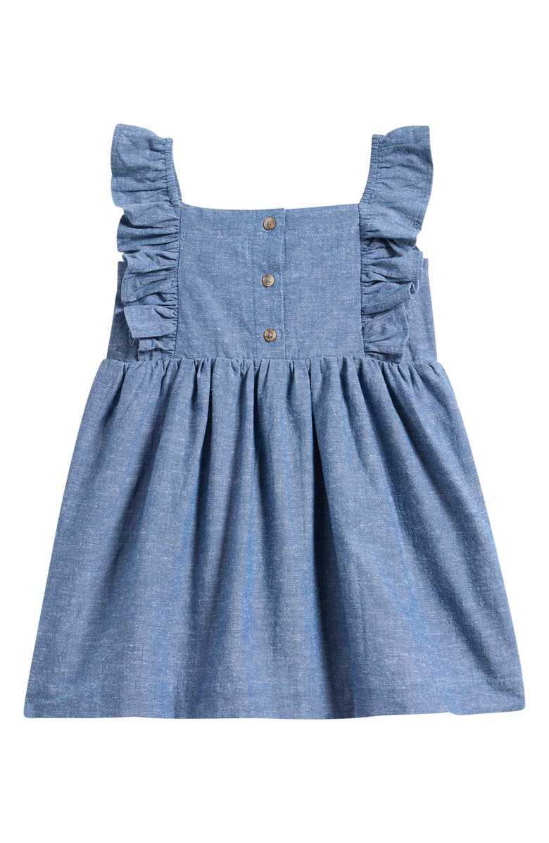Pehr Kids' Flutter Sleeve Chambray Dress, Alternate, color, Chambray