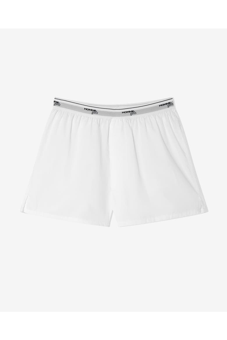 Boxer Shorts, Main, color, WHITE