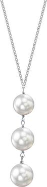 The Pearl Source Akoya Pearl Triple Drop Pearl Pendant
