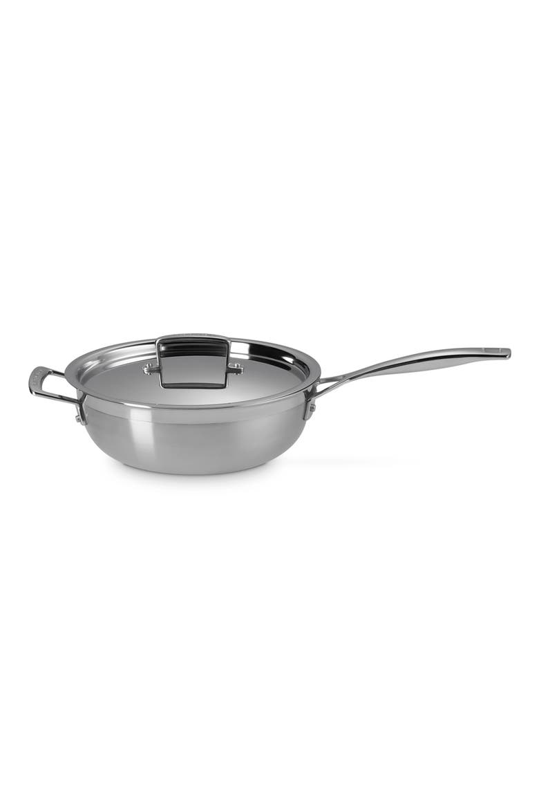 3.5-Quart Classic Stainless Steel Chef's Pan, Alternate, color, STAINLESS STEEL