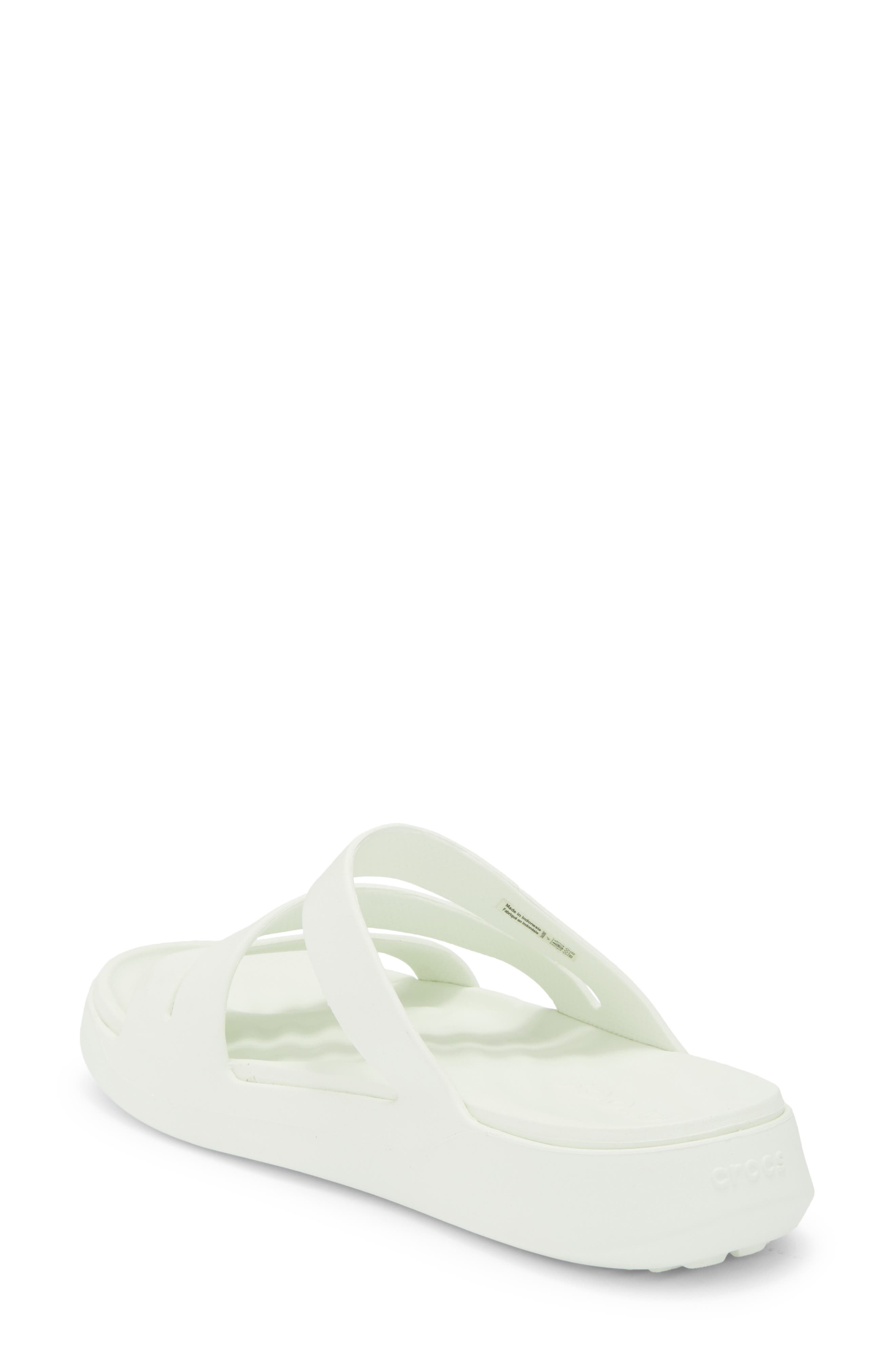 CROCS Getaway Waterproof Strappy Slide Sandal, Alternate, color, Mint Tint