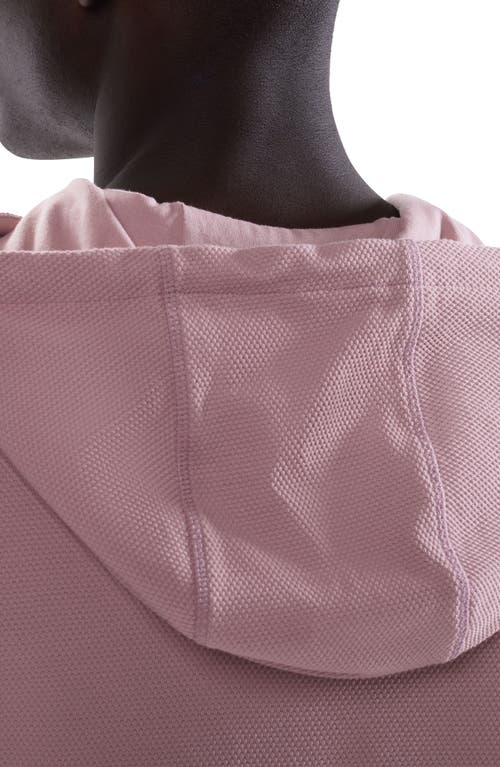 Bugatchi Textured Piqué Hoodie In Pink
