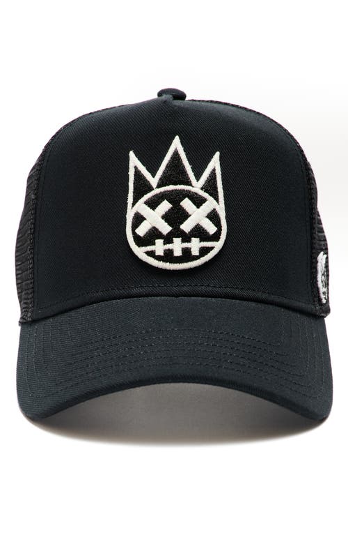 Cult Of Individuality Logo Mesh Back Trucker Hat In Black