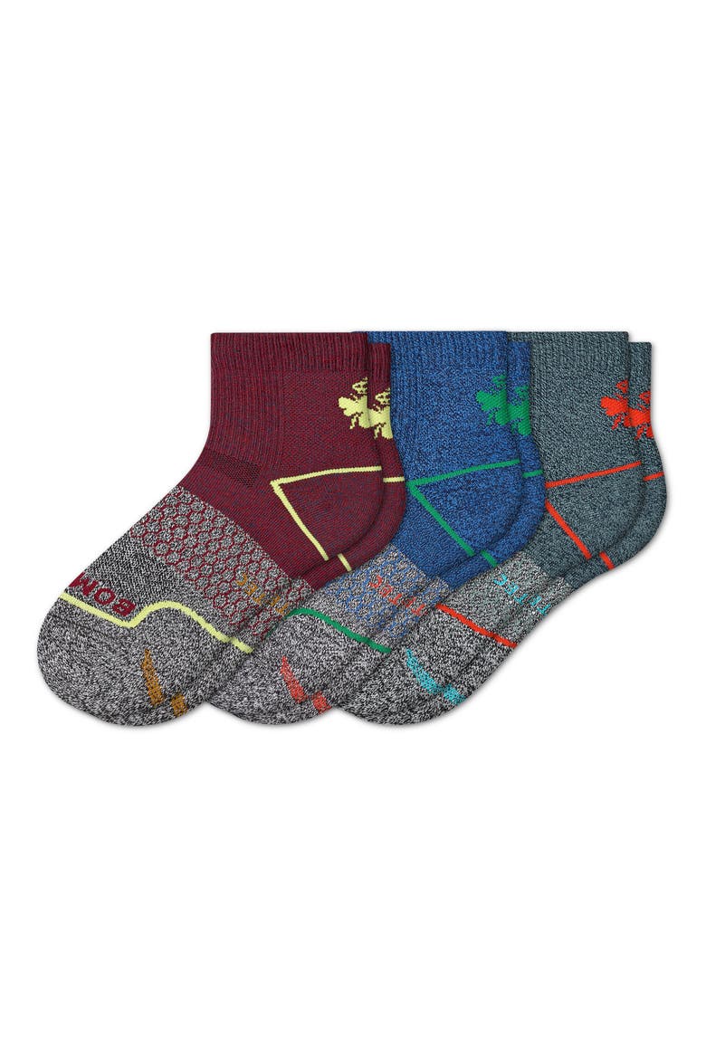 Assorted 3-Pack All Purpose Performance Quarter Socks, Main, color, MOON LAGOON