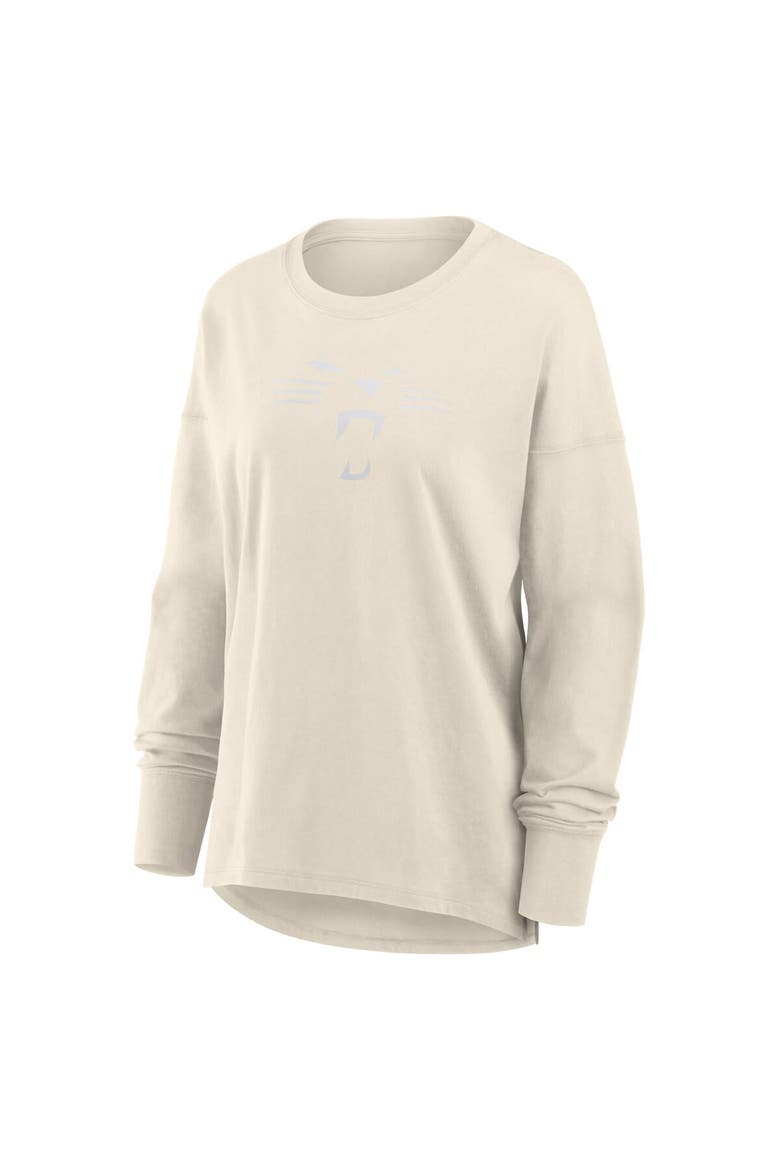 Women's Fanatics Cream Carolina Panthers Dove Legacy Long Sleeve T-Shirt, Alternate, color, Cream
