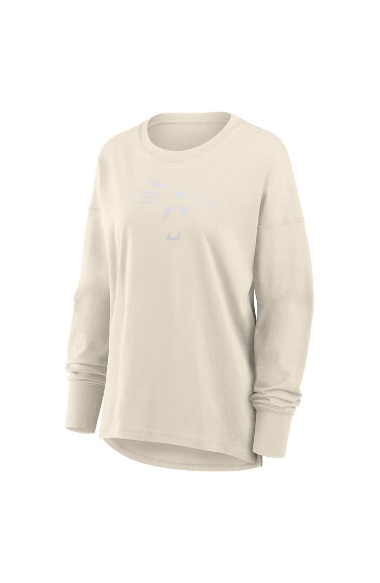 FANATICS Women's Fanatics Cream Carolina Panthers Dove Legacy Long Sleeve T-Shirt, Alternate, color, 