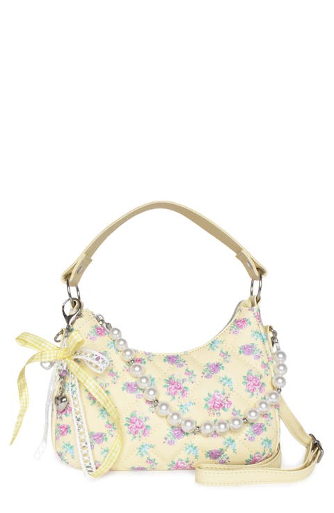Kids' Mini Floral Quilted Hobo Crossbody