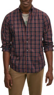 Brooks Brothers Plaid Cotton Poplin Shirt