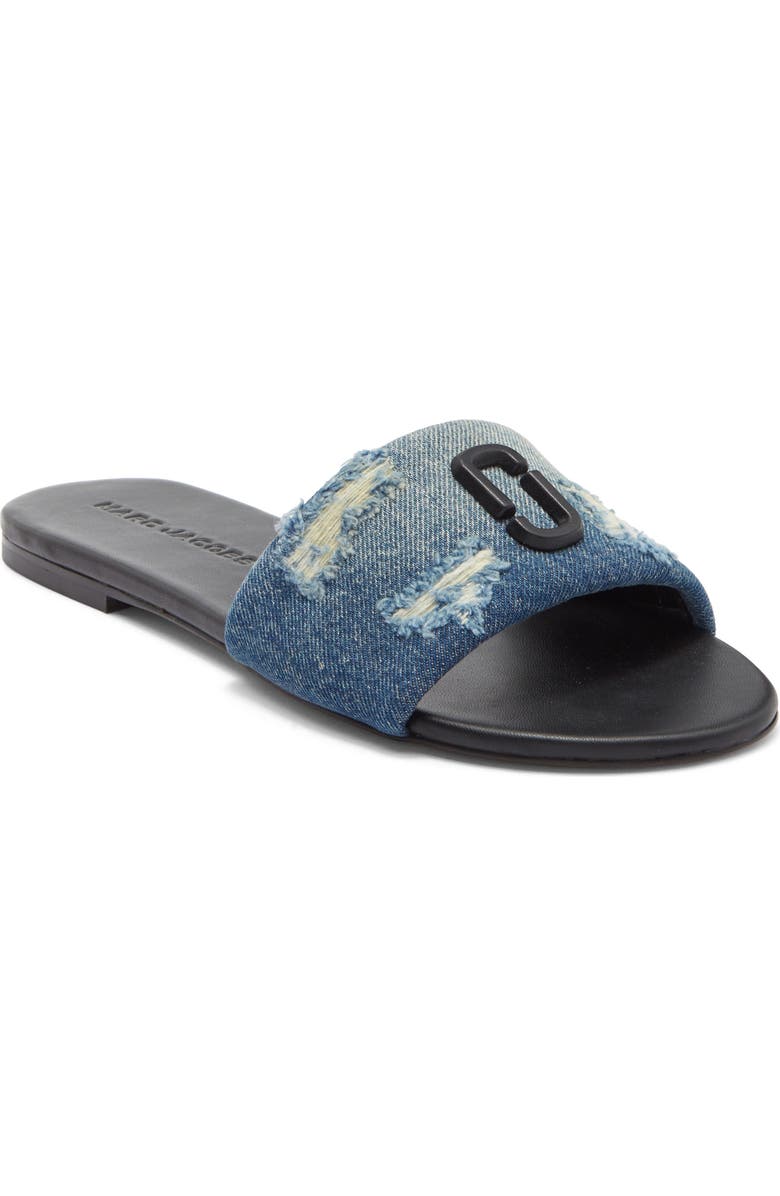 Marc Jacobs The Snapshot Slide Sandal, Main, color, Punk Indigo