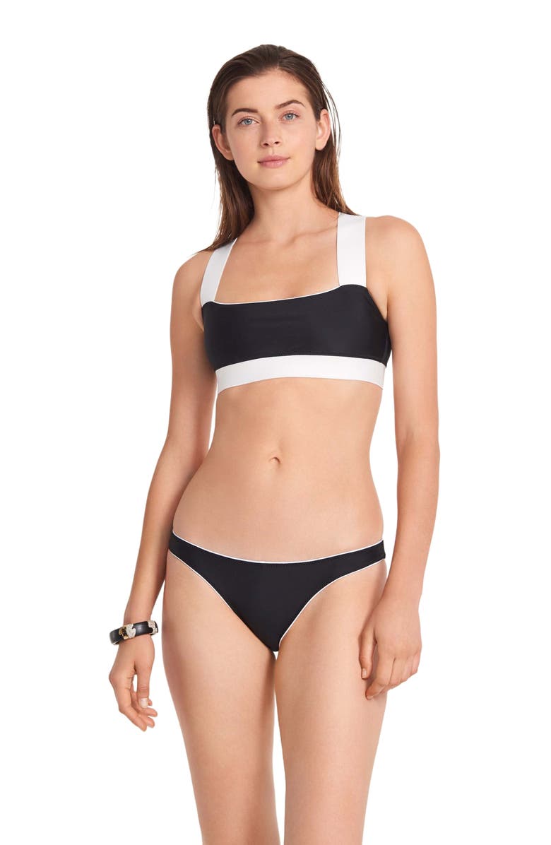 Ansea The Reversible Sporty Top, Main, color, Black/White