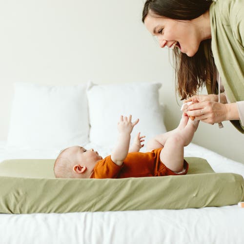 Goumikids Nursery Changing Pad Cover In Artichoke