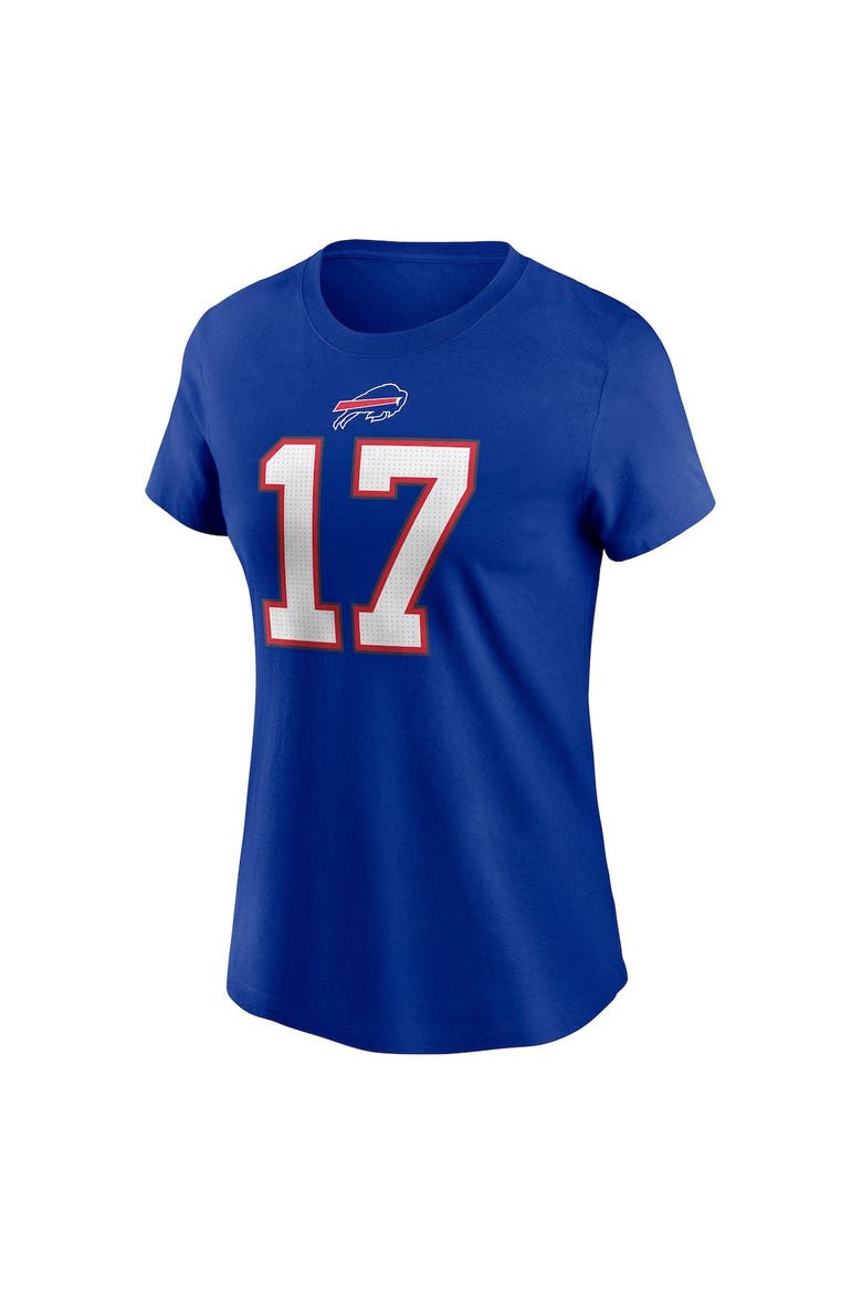 Women's Nike Josh Allen Royal Buffalo Bills Player Name & Number T-Shirt, Alternate, color, Royal