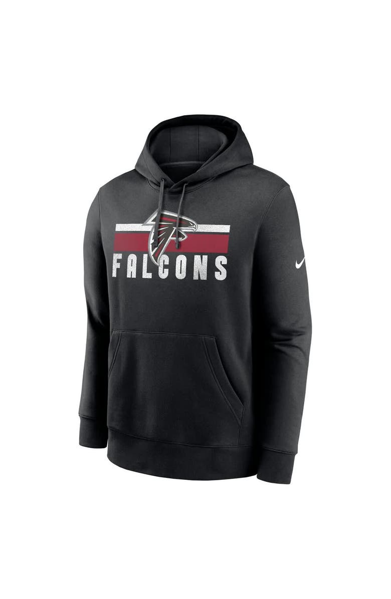 Nike Men's Nike Black Atlanta Falcons Club Fleece Pullover Hoodie, Alternate, color, Black