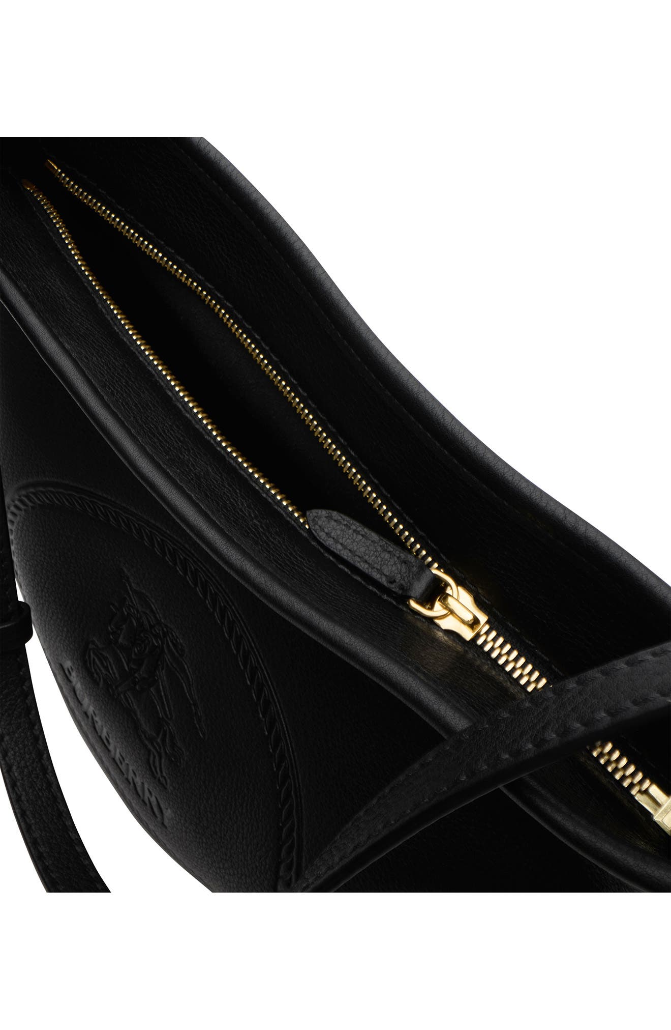 Burberry Small Highlands Leather Shoulder Bag, Alternate, color, 