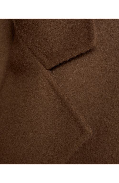 Mango Handmade Oversize Wool Blend Coat In Brown